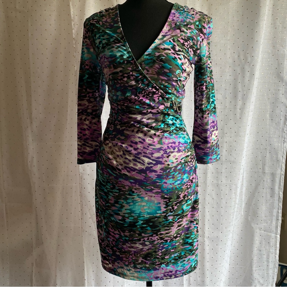 Jennifer Lopez Wrap Midi dress